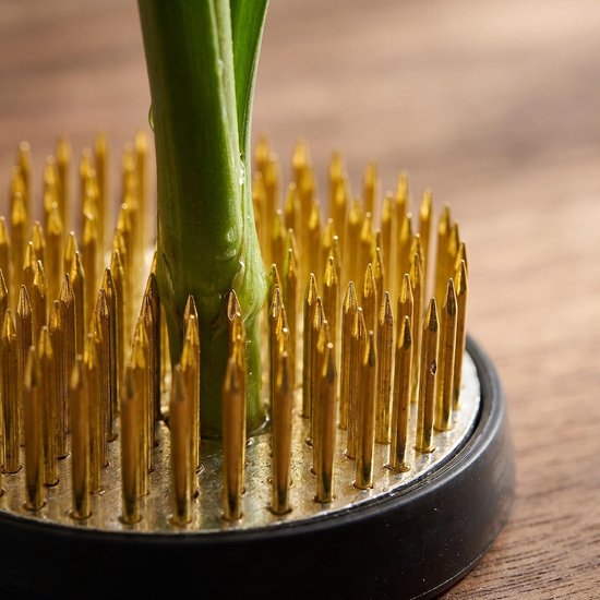 6 Stuks Delige Bloemschikker met Stevige Koperen Pinnen Antislip Rubberen Basis Betrouwbaar Hulpmiddel voor Stabiele Bloemschikking Veelzijdige Steelondersteuning Bij Ikebana — afbeelding 5