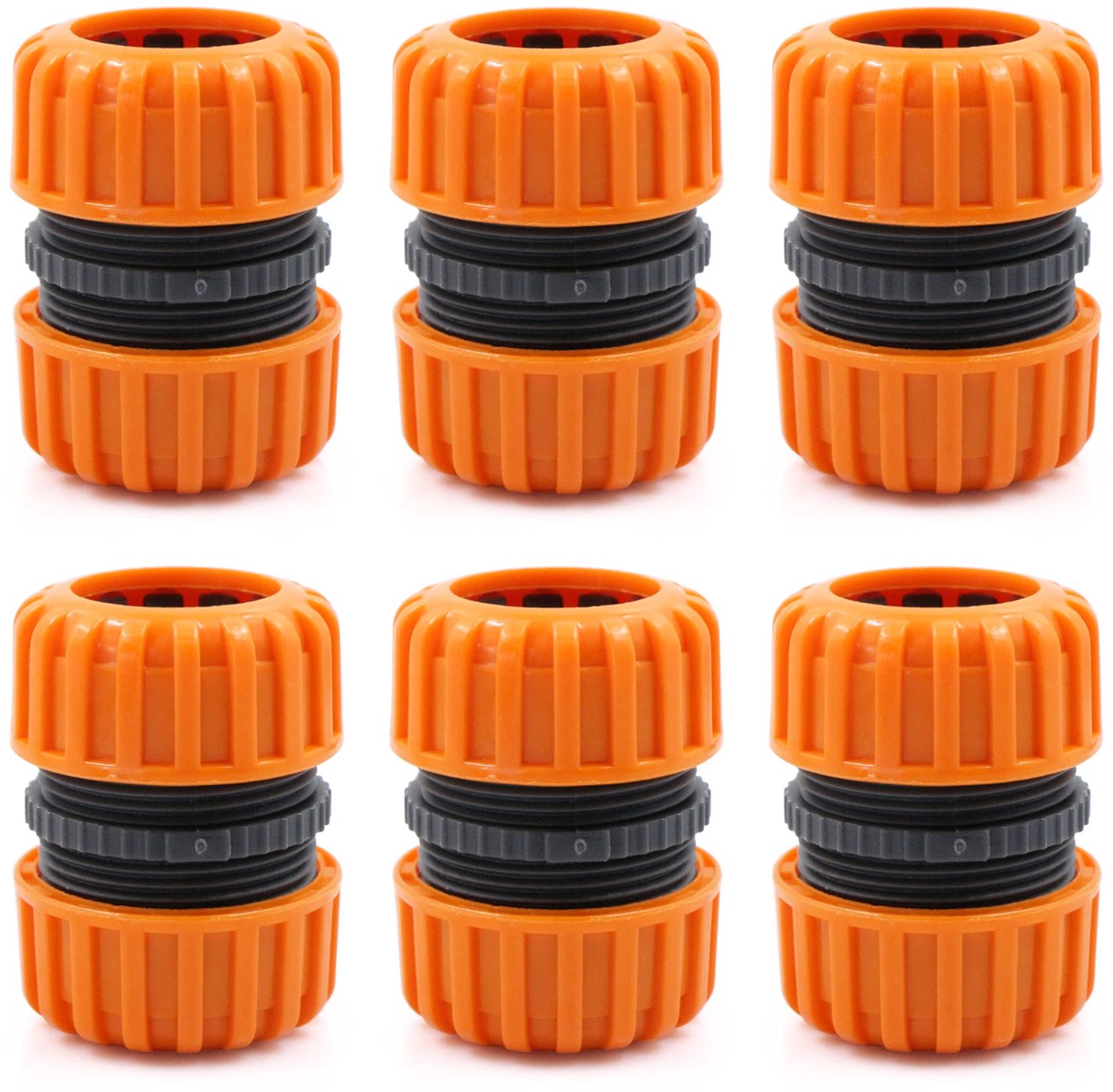 SnelShoppen - Reparatie Set voor Tuinslang Aansluiting, Slangkoppeling, 6 Stukken Reparatie Set voor Verbinden 19mm (3/4"), Eenvoudige en Snelle Verbi