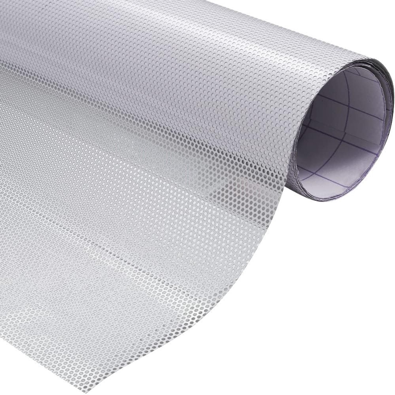 XhuangTech One Way Privacy Window Film, Wit Geperforeerde Vinyl Window Film, Zelfklevende Gestippelde Geperforeerde - ShopVlot