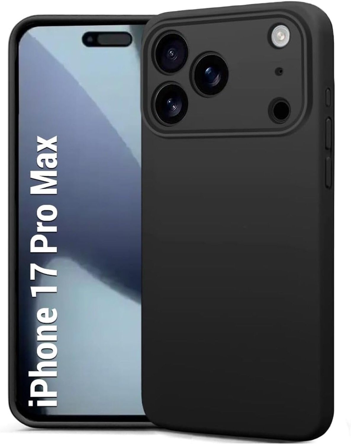Zwart Dun TPU Hoesje Geschikt voor Apple iPhone 17 Pro Max | Back Cover | Lichtgewicht | Ultra Dun | Flexibel | Zacht
