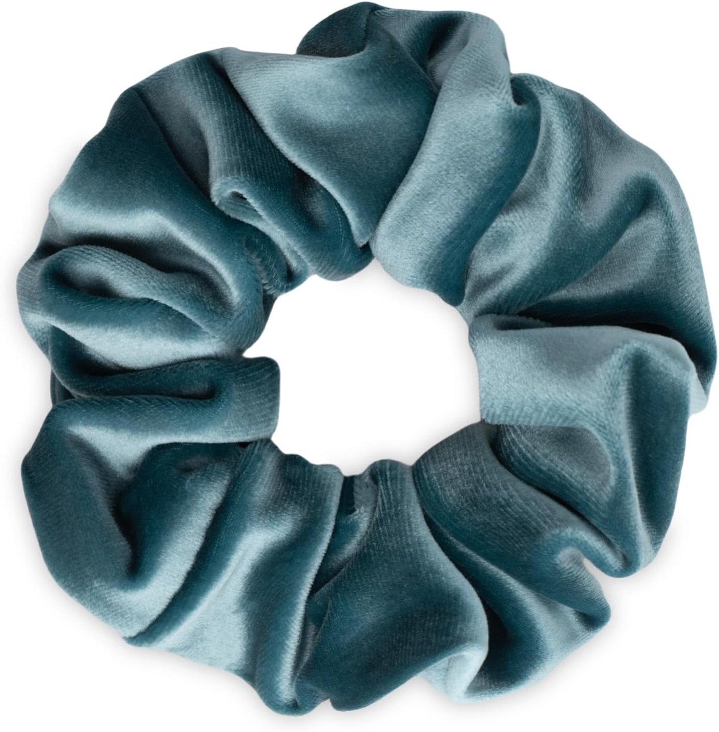 Scrunchie Haarelastiek, fluweel, elastisch, groot haarelastiek, dik en comfortabel, fluwelen haarelastiek, paardenstaart, houder voor dames, dik lang haar (blauw)