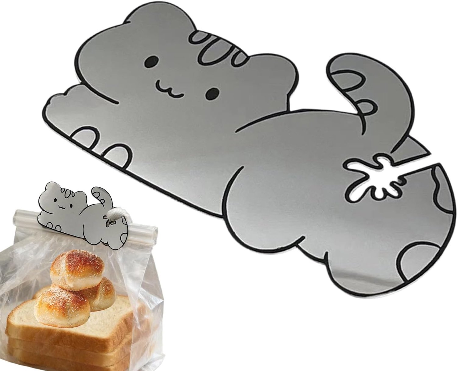 Katten Broodzak Clips Grappig Innovatief RVS Keukengadget