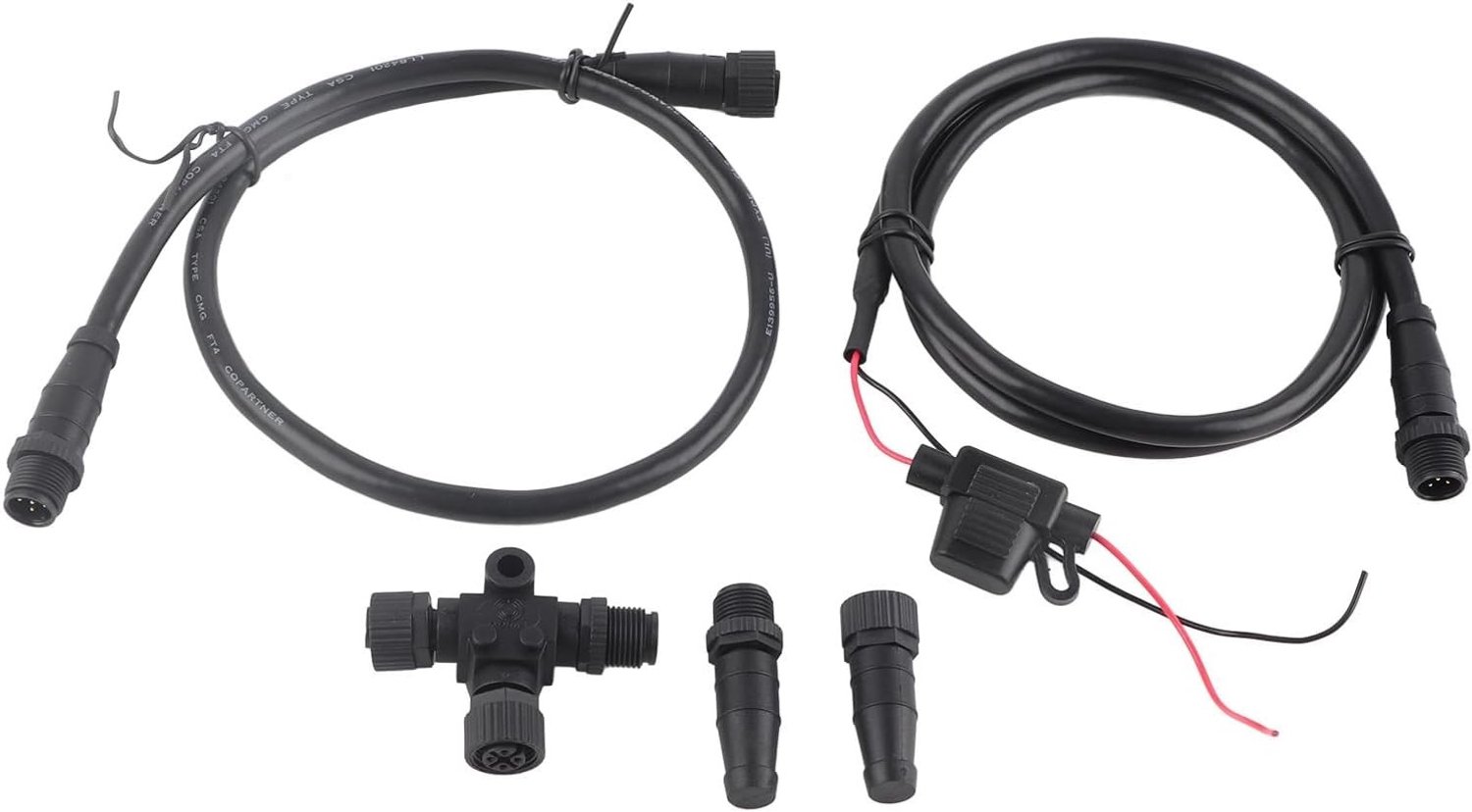 NMEA 2000 Starter Kit voor Maritieme Netwerken met 3 Poorts T-Connector en Weerstand, Ideaal voor Simrad en Andere Systemen