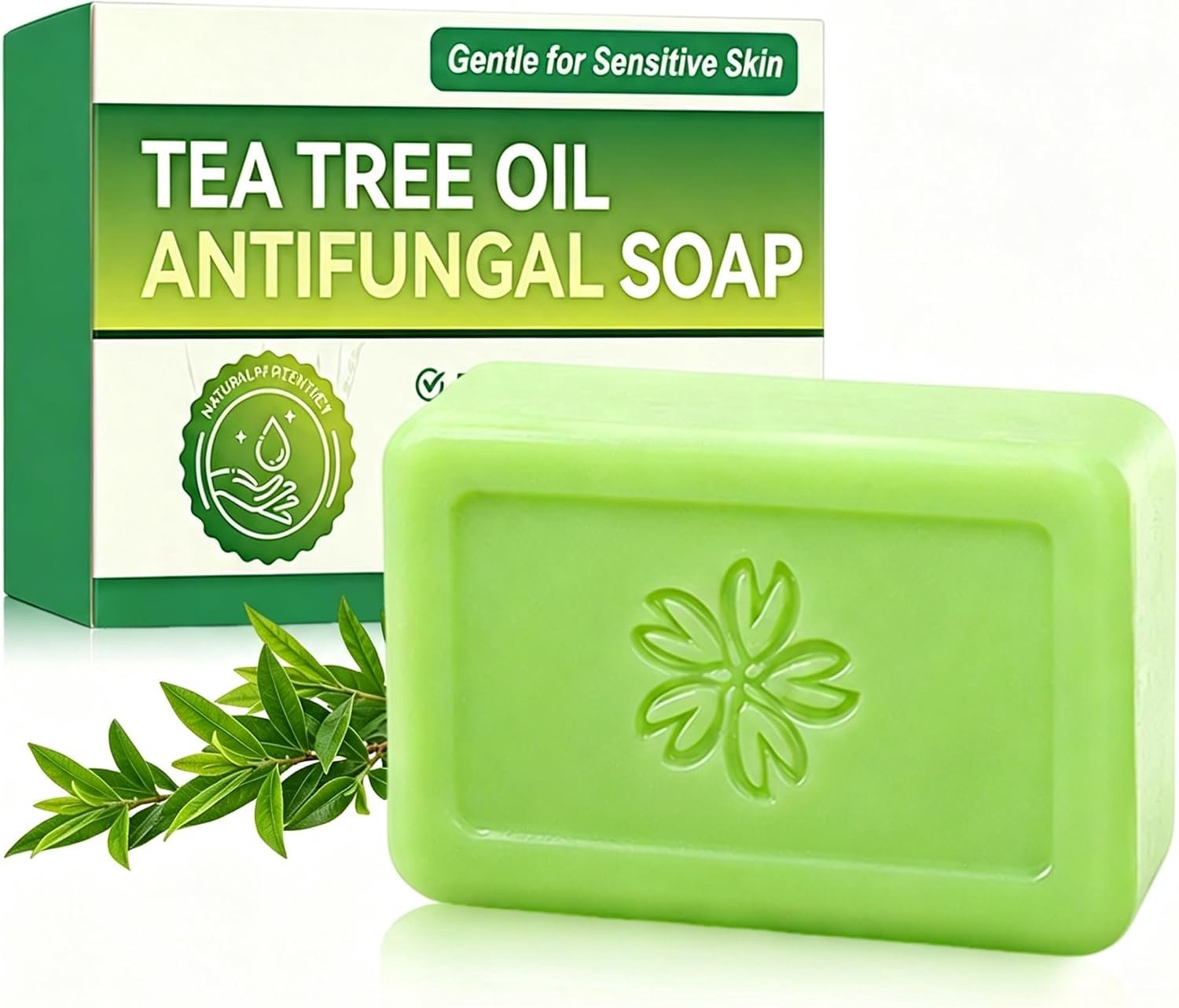 100% Natuurlijke Tea Tree Zeep – Zeep voor Lichaam en Gezicht – Diepe Reiniging en Kalmerende Werking