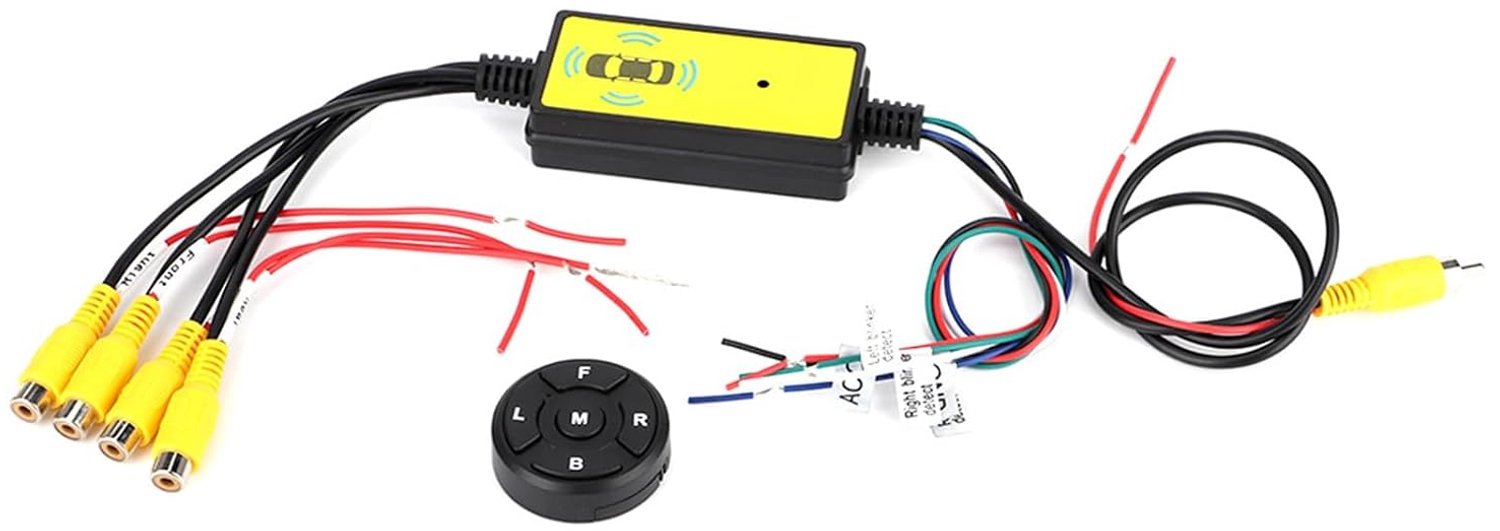 Auto Backup Camera Splitter Schakelaar, 4 Input 1 Auto Video Switcher Video Systeem Auto onderdelen voor Switcher Converter Video