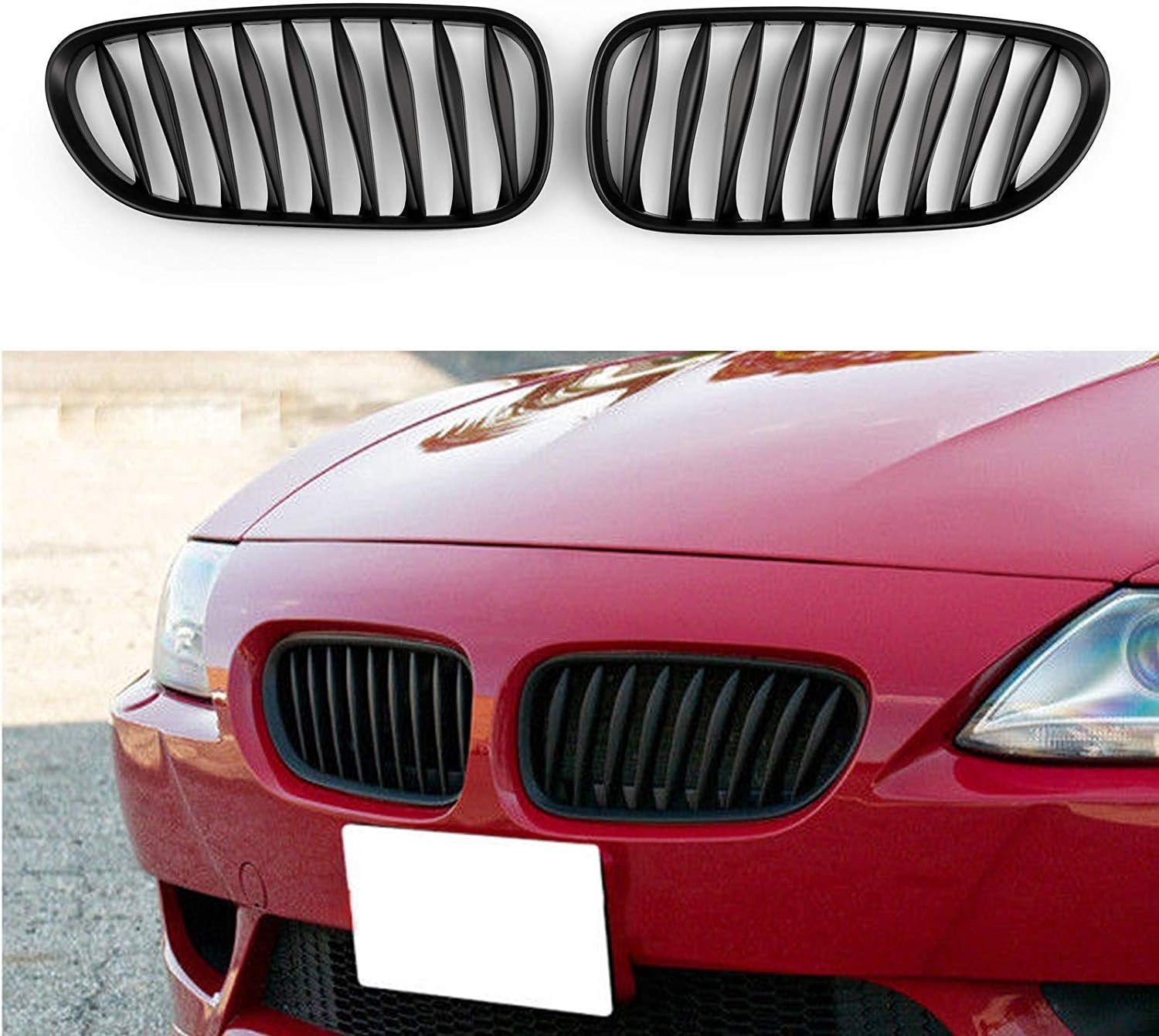 Matte Black Front Hood Nieren Sport Grill Grille Voor Z4 Serie 04-07 E85 E86