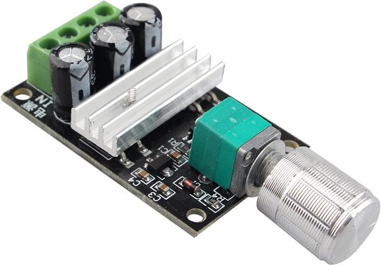 2 Stuks PWM DC Motor Speed Controller, 6V 12V 24V 28V 3A 80W DC Motor Speed Controller PWM Verstelbare Variabele Snelheid Schakelaar DC Motor Driver 1203BK — afbeelding 3