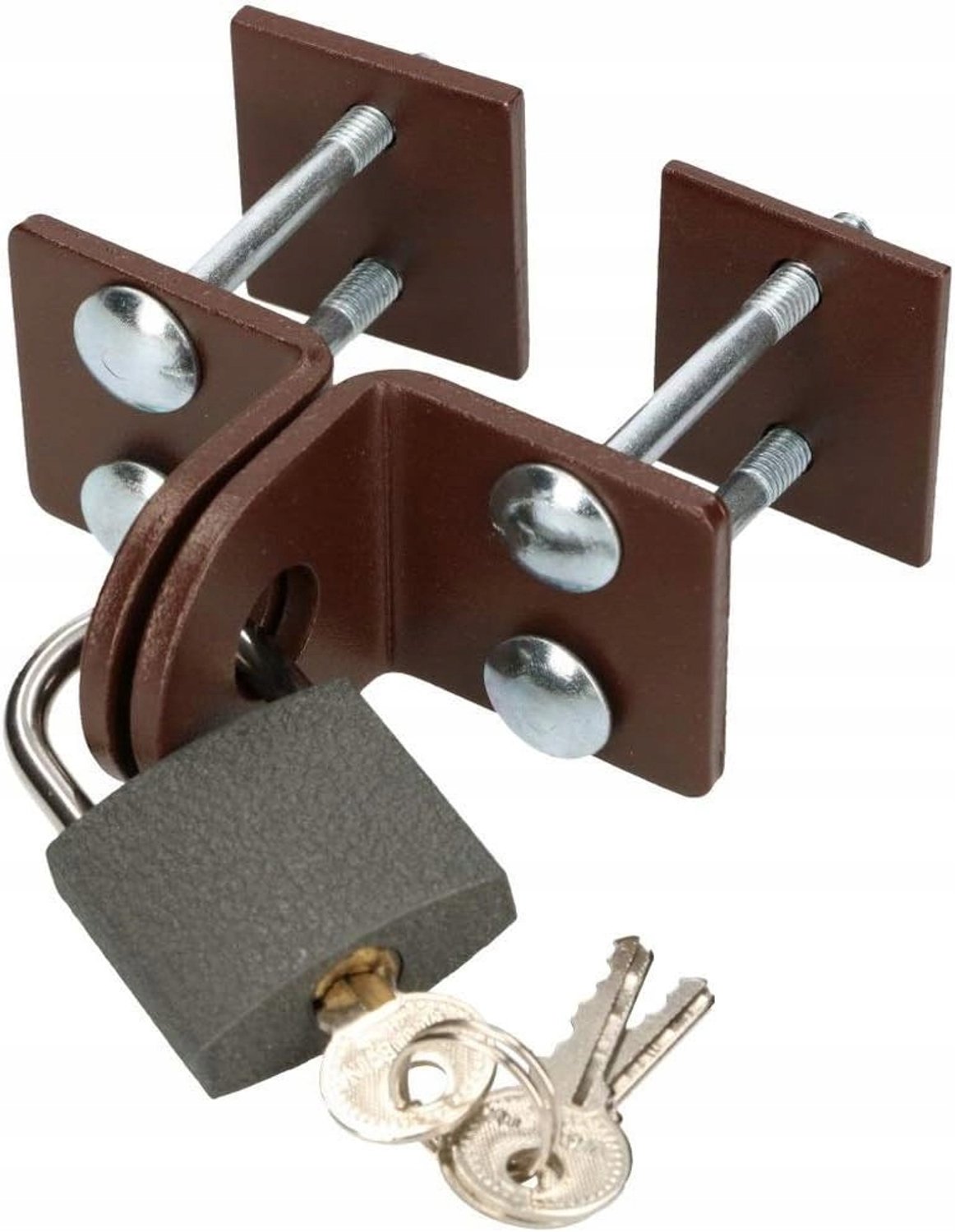 Kotarbau Stalen Garageslot met Hangslot - 40mm - Bruin