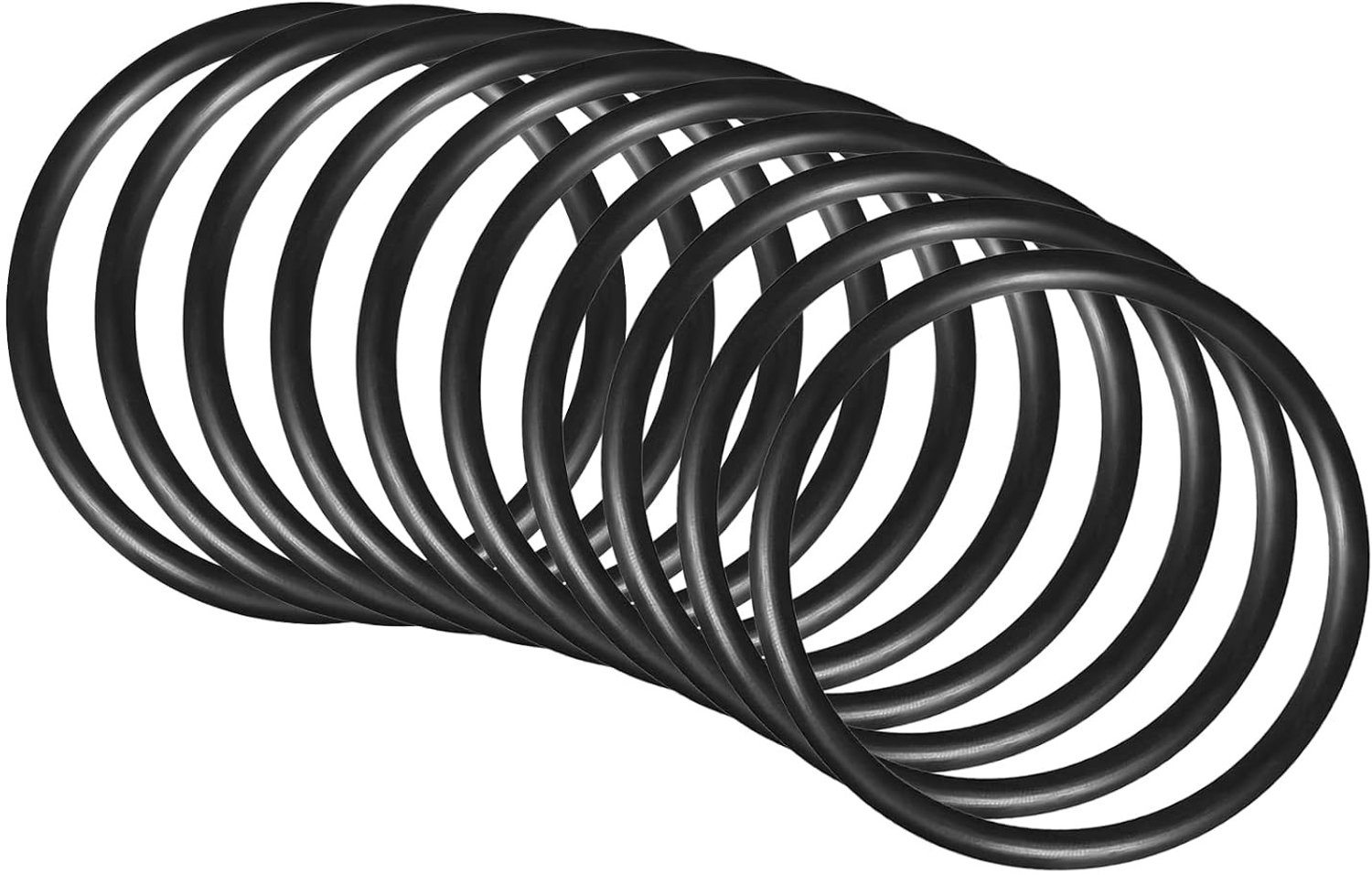 Nitrile rubber O-ring rond 70 mm x 60 mm x 5 mm, set van 10 stuks voor afdichting en bescherming