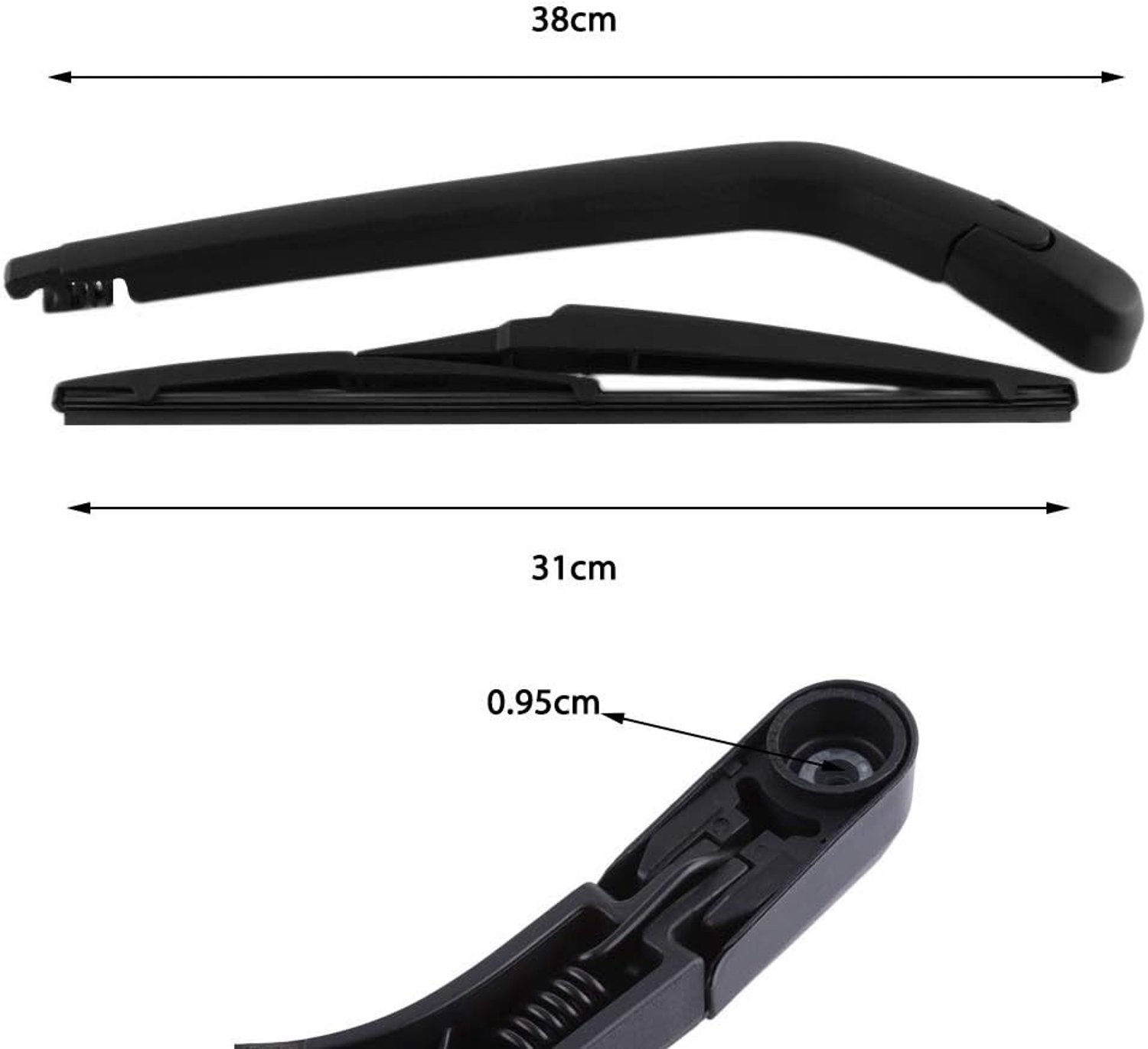 Achterruitwissersysteem met Arm en Mes voor Yaris 1995-2005 - Perfecte Vervanging voor Auto-onderdelen en Windschermonderhoud