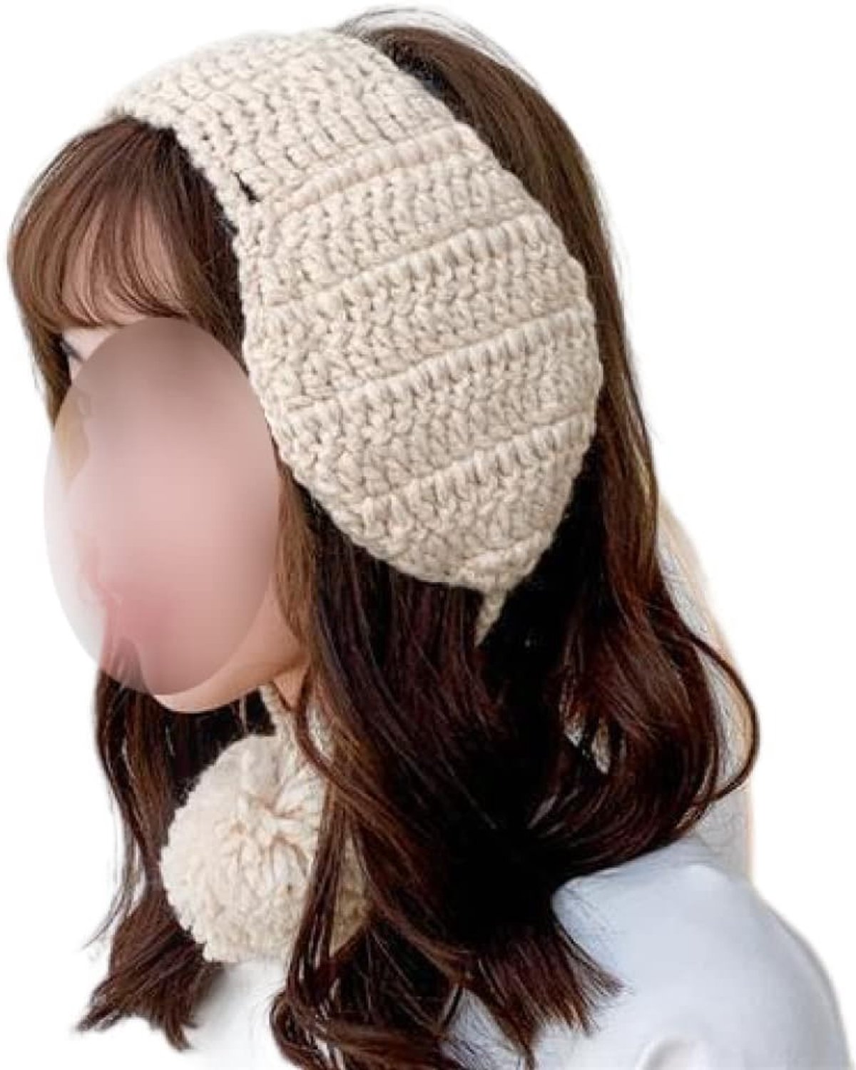 Winter oorwarmers Schattig gebreide oortas Soft Sister Strap oorwarmers Herfst en winter gehoorbescherming Warme en fluwelen oorbeschermers Vrouwelijke retro Warmers