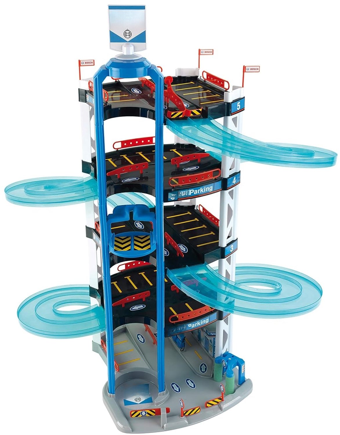 QEVA Autogarage Speelgoed - Parkeergarage Speelgoed - Speelgoed Garage - Meerkleurig - 5cm x 55cm x 85cm