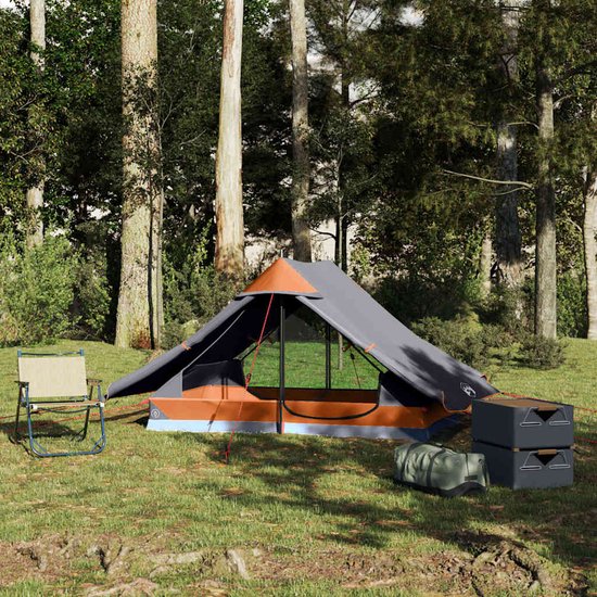 vidaXL - Tent - 2-persoons - waterdicht - grijs van Vidaxl — afbeelding 3