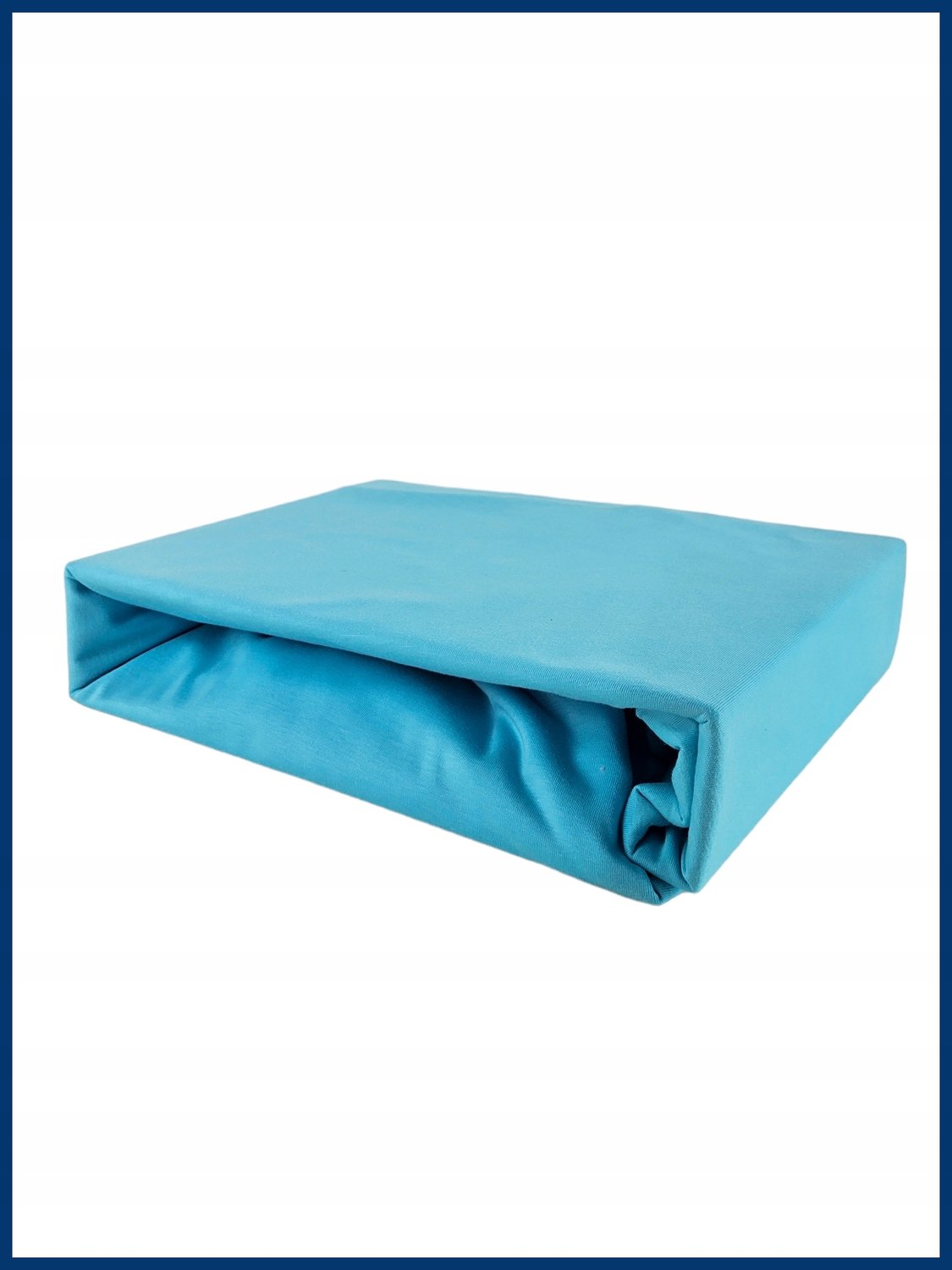 Kam-Pol Hoeslaken 70x180cm Turkse Jersey Katoen 145g/m² met Elastiek Turkoois