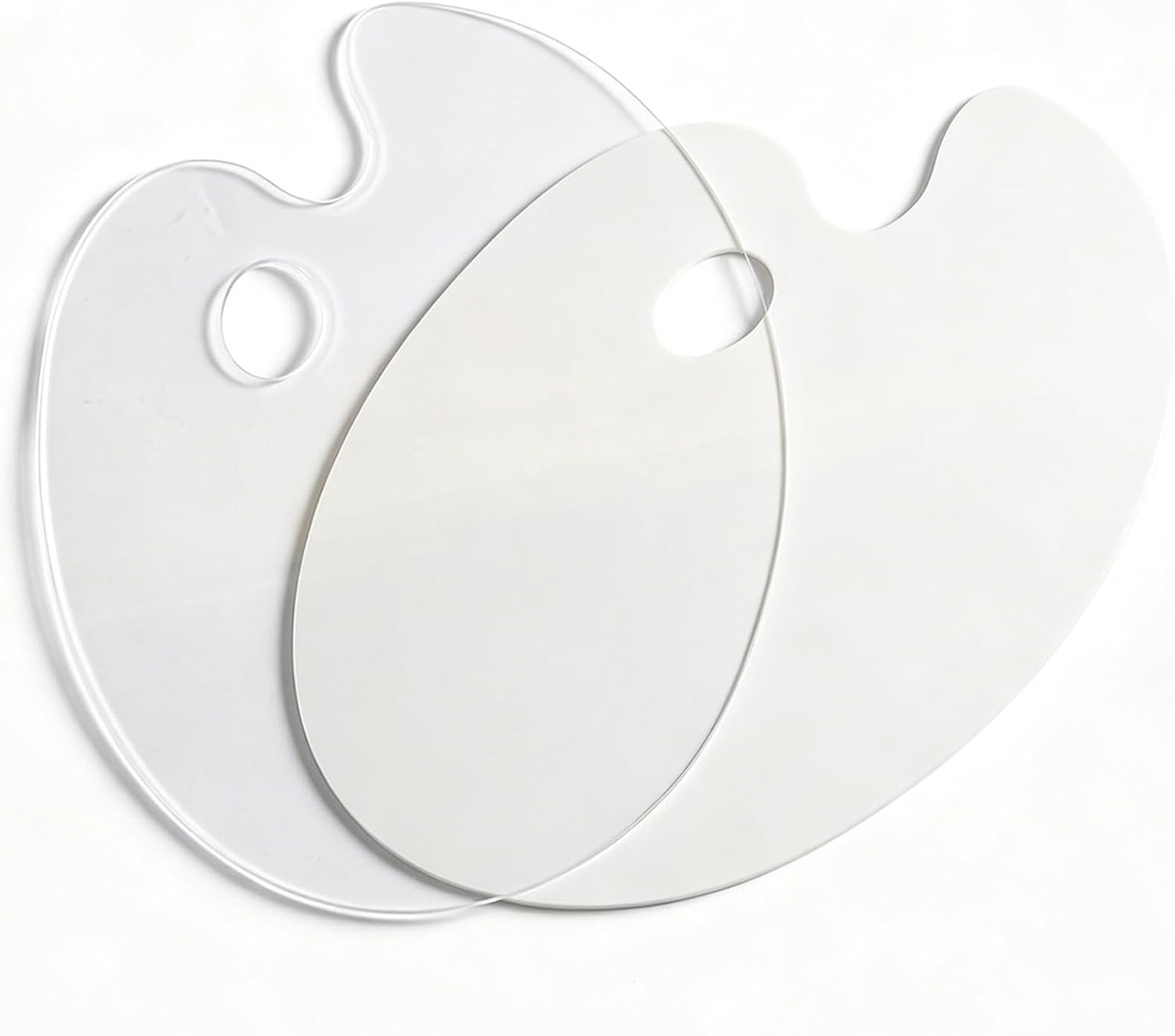 Mengpalet met gaten, 2 stuks, acryl, transparant palet - ShopVlot