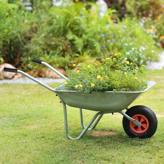2 stuks kruiwagen rubberen handgrepen, ronde buizen, zwarte vervanging antislip grip geschikt voor tuinwagens kruiwagen (122 x 30 mm) — afbeelding 3