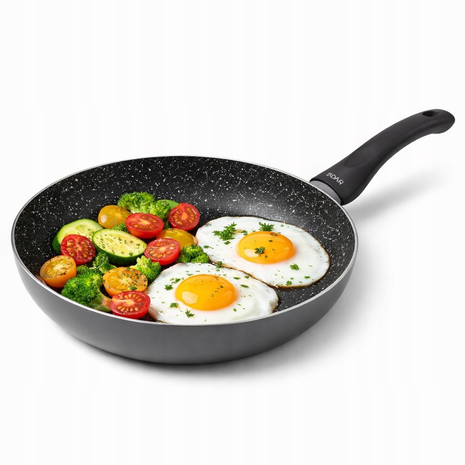 Marmeren Koekenpan 20 cm – Anti-aanbak, Geschikt voor Inductie
