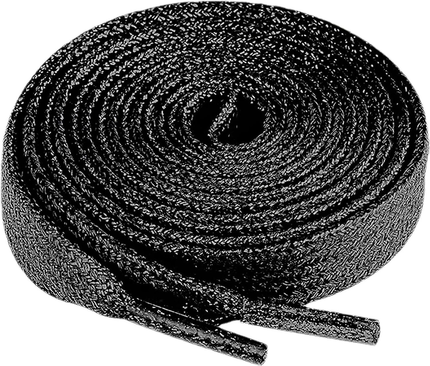 2 paar metallic glinsterende platte veters, geweven schoenveters voor sneakers, canvas schoenen
