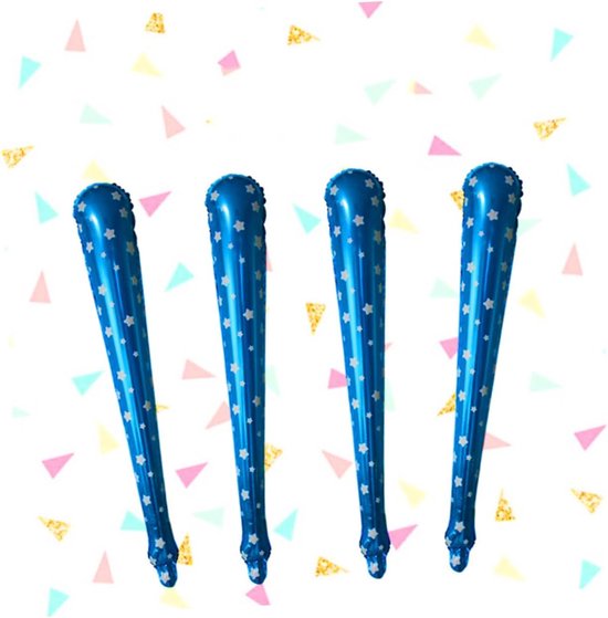 40 Stuks Opblaasbare Stok Dikker Dikke Het Baskeball משחקי Gametendo Game Humgergames Rally Juichende Sticks Handheld Cheer Stick Ring The Bell Come On Stick Kind Ballon — afbeelding 4