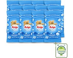 12 x Robijn – Droogtrommeldoekjes – Morgenfris - 20 Doekjes - Grootverpakking - Vaatwasstrips - Droogtrommeldoekjes - Wasgoed Drogen - Frisse Geur - Wasgoed Verzorgen - Kleuren Beschermen