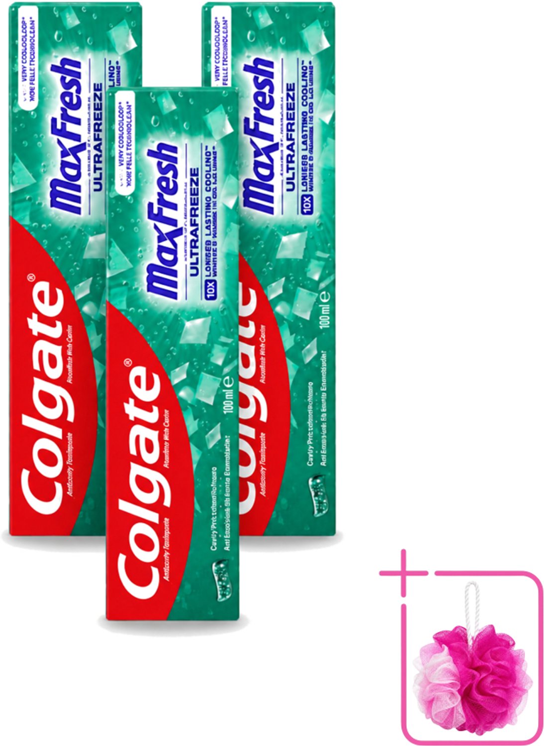 3 x Colgate - Max Fresh Clean Mint - Tandpasta - 100ml - Bulkverpakking - Tandpasta - Douchemop - Tanden reinigen
