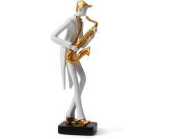 Amoy-Art Music Decor Figure Piano Musician Sculpture Statue Modern Art For Home Cedeau Giftbox Polyresin 25.5cmH - ShopVlot