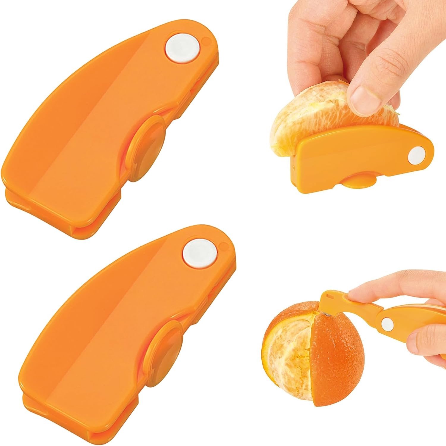 Set van 2 Handige Citrus Peelers - Perfect voor Grapefruit, Mango en Pruimen met Kort Handvat