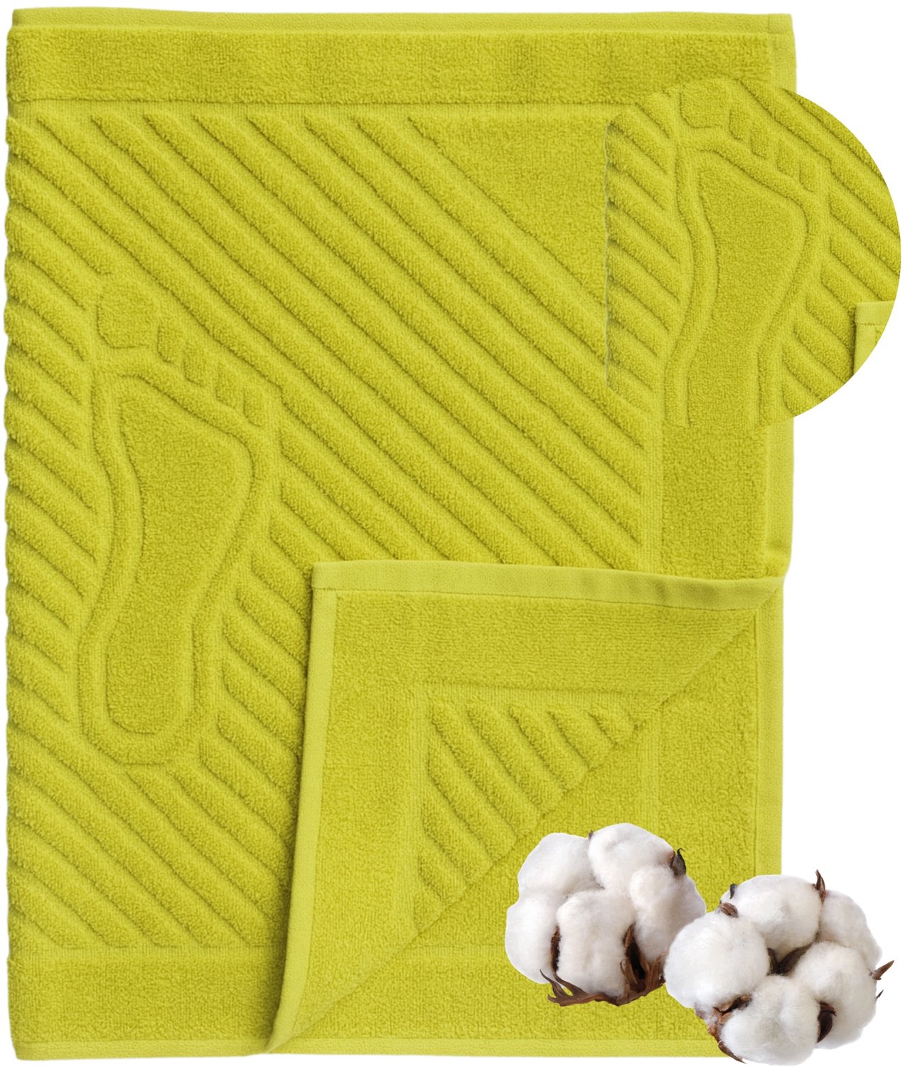 Luxe Katoenen Badmat 50x70 cm - Hotelkwaliteit, Extra Zacht & Absorberend