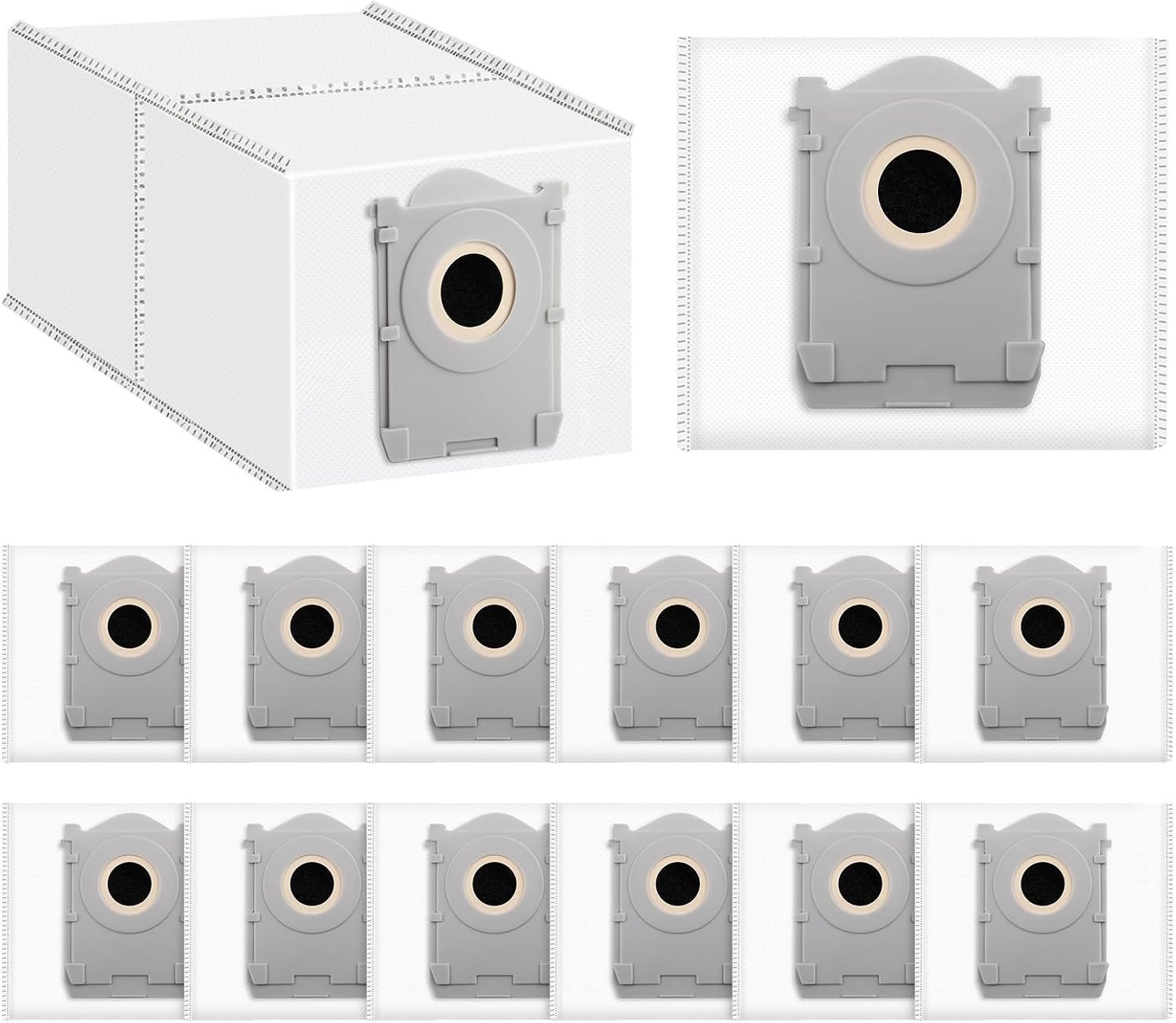 Stofzakken voor Ecovacs T50 Pro Omni Gen3 / Gen2, X8/X9/T30C Pro Omni, 14 stuks | 4L antibacteriële zak voor Ecovacs Deebot T50 Omni Gen3 / Gen2, X11 Pro Omni, X8 / X9 / T80 / T50 / T80s Omni robotstofzuiger