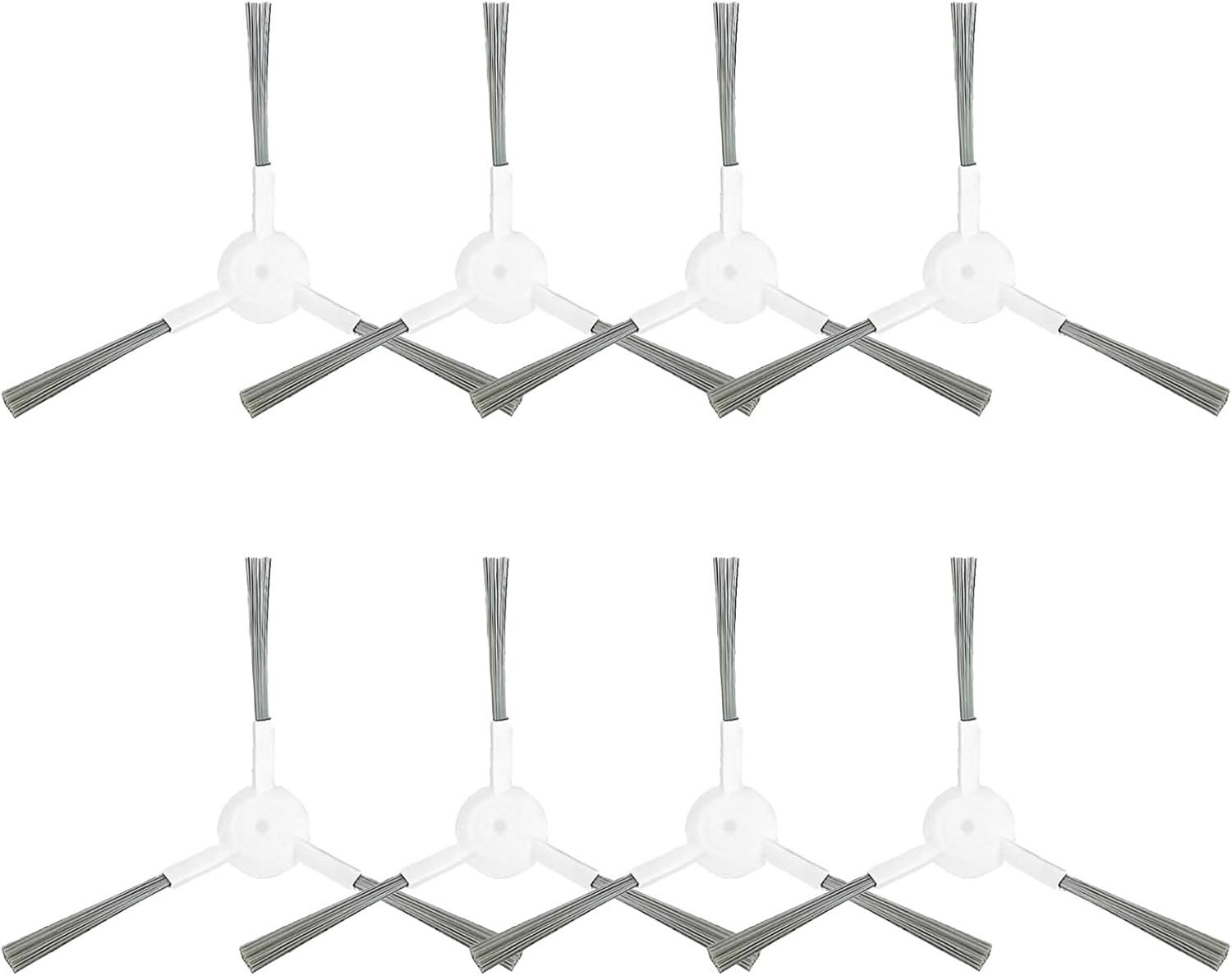 Zijborstels voor X20+/X20 Max/S40C Stofzuiger - 8 Stuks, Duurzaam Plastic en Perfecte Pasvorm