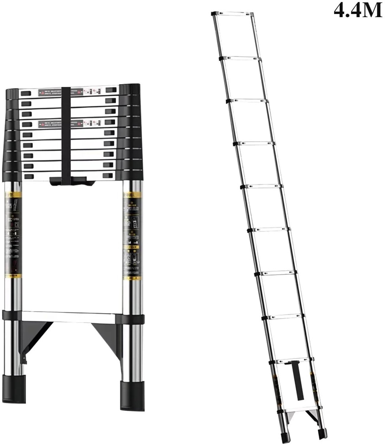 Prime Home Ladder - Telescoopladder - Draagbaar - 2,6-6,3m - Maximaal 150kg belasting - Intrekbaar - Antislip - Multifunctioneel