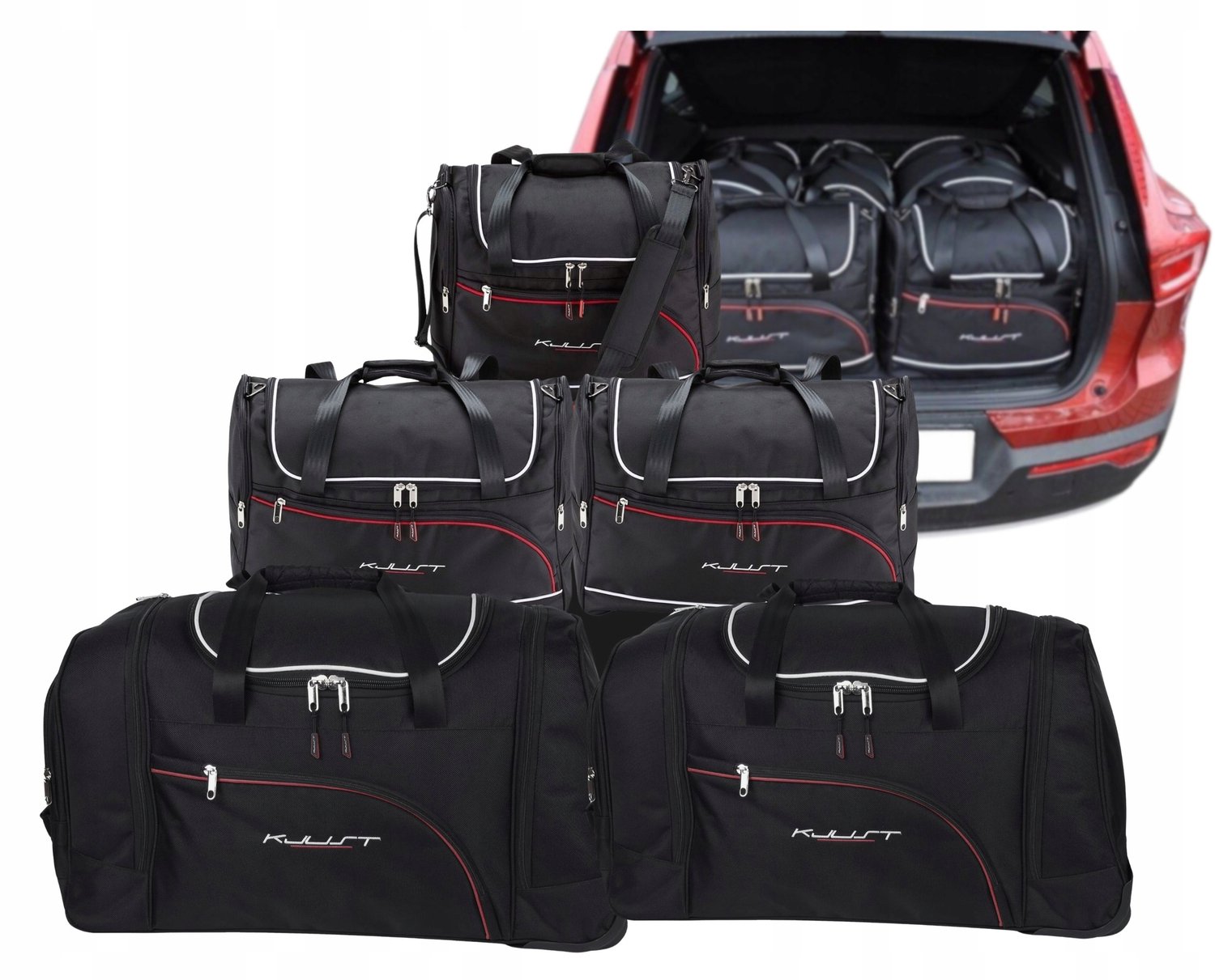 KJUST Bagage Tassen Set voor VOLVO EX40 EV 2024+