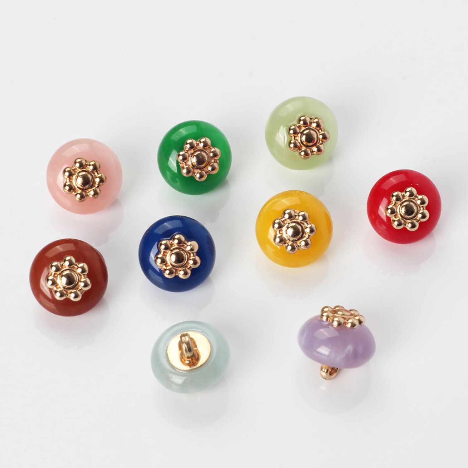 Knopen Met Metalen Schacht Kleding Naaien Knopen Voor Shirts Rokken Jassen Cheongsam Diy Ambachten Vakantie Decoraties