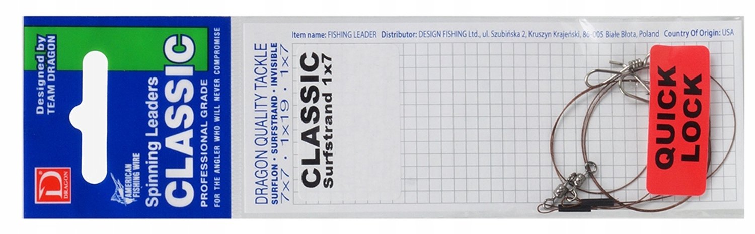 DRAGON CLASSIC Quick Lock Vislijn 1x7 13kg 35cm - Sterk & Duurzaam