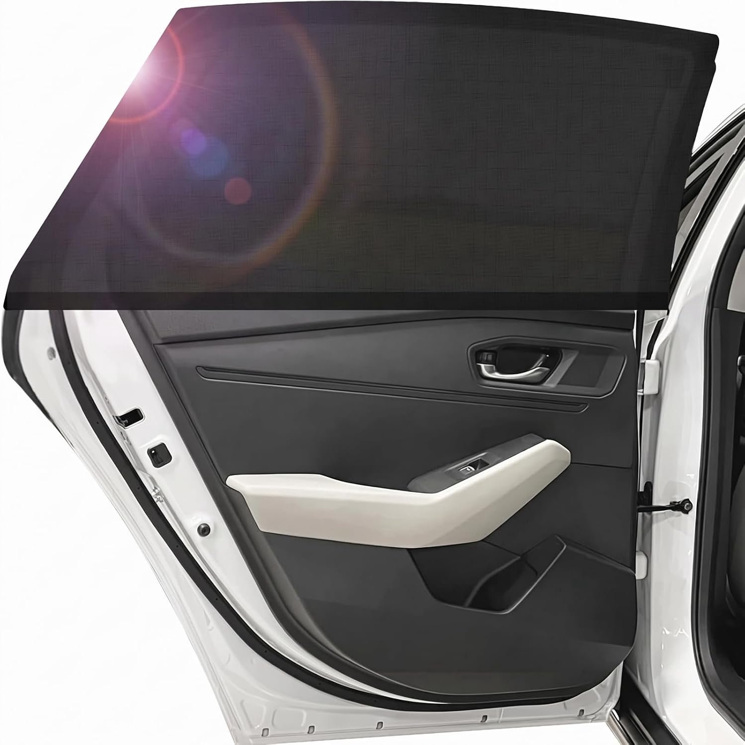 Zonwering voor de auto, 2 stuks, met uv-bescherming/verblindingsbescherming, voor baby's, kinderen en volwassenen