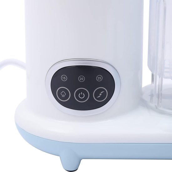 - babyvoeding, stoompan, babypap bereider, stoomboot en mixer voor levensmiddelen, puree, zuigelingen baby's — afbeelding 4