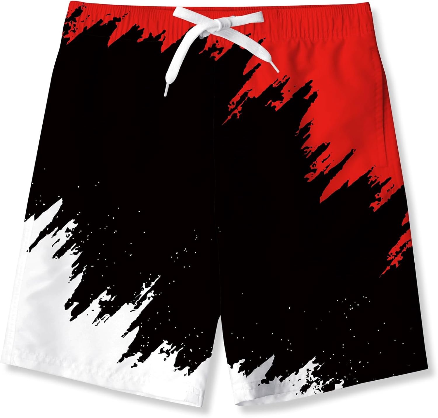 Zwembroek 3D Patroon Jongens Zwembroek Sneldrogende Mesh Voering Zwembroek Elastische Taille met Zakken Boardshorts Zomer voor Kid 7-14 Jaar
