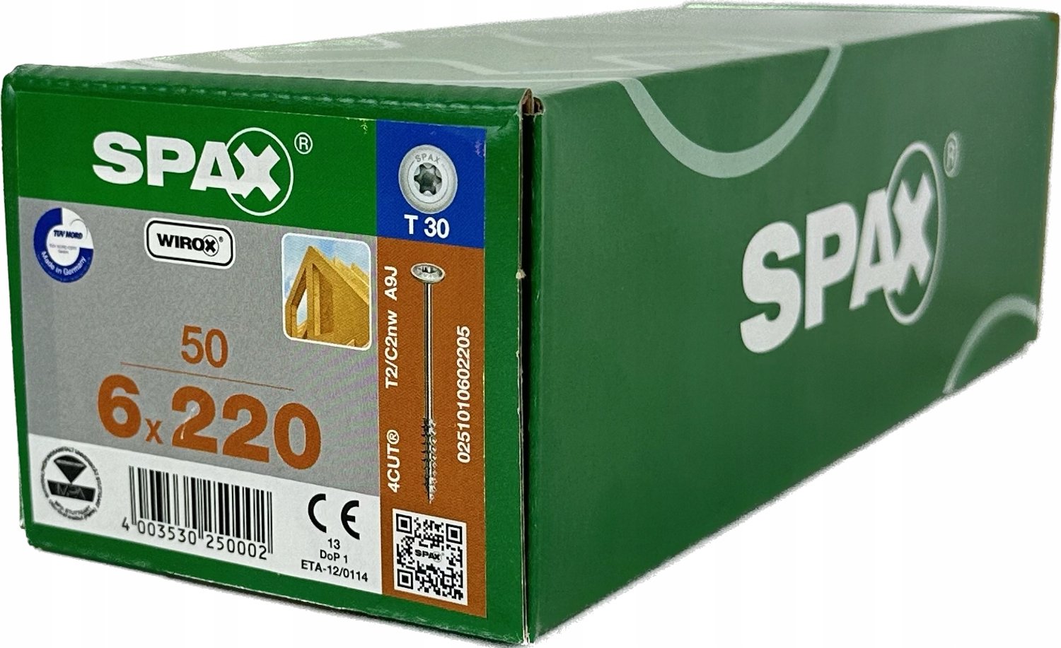 Spax Houtschroeven 6x220mm Verzinkt - 50 Stuks