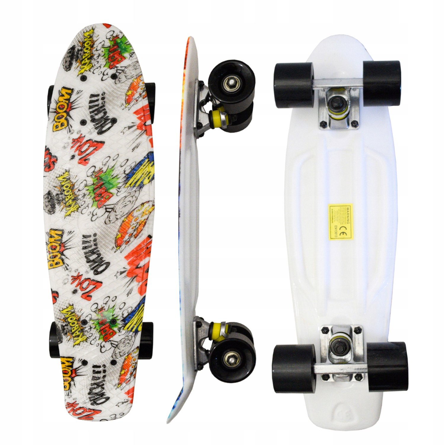 Aga Pennyboard Fiszka 56cm Kinderen & Jeugd ABEC-7 Wit