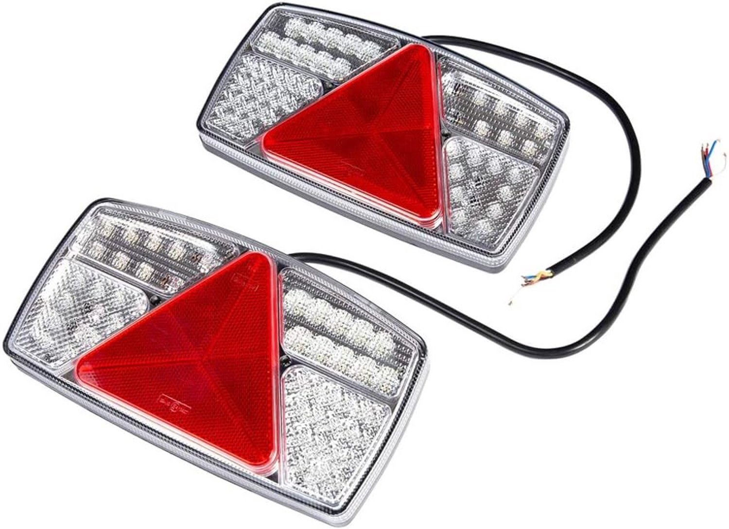 Achterlichten voor aanhangwagens, universele waterdichte 12V set van 2, perfect voor veilig transport