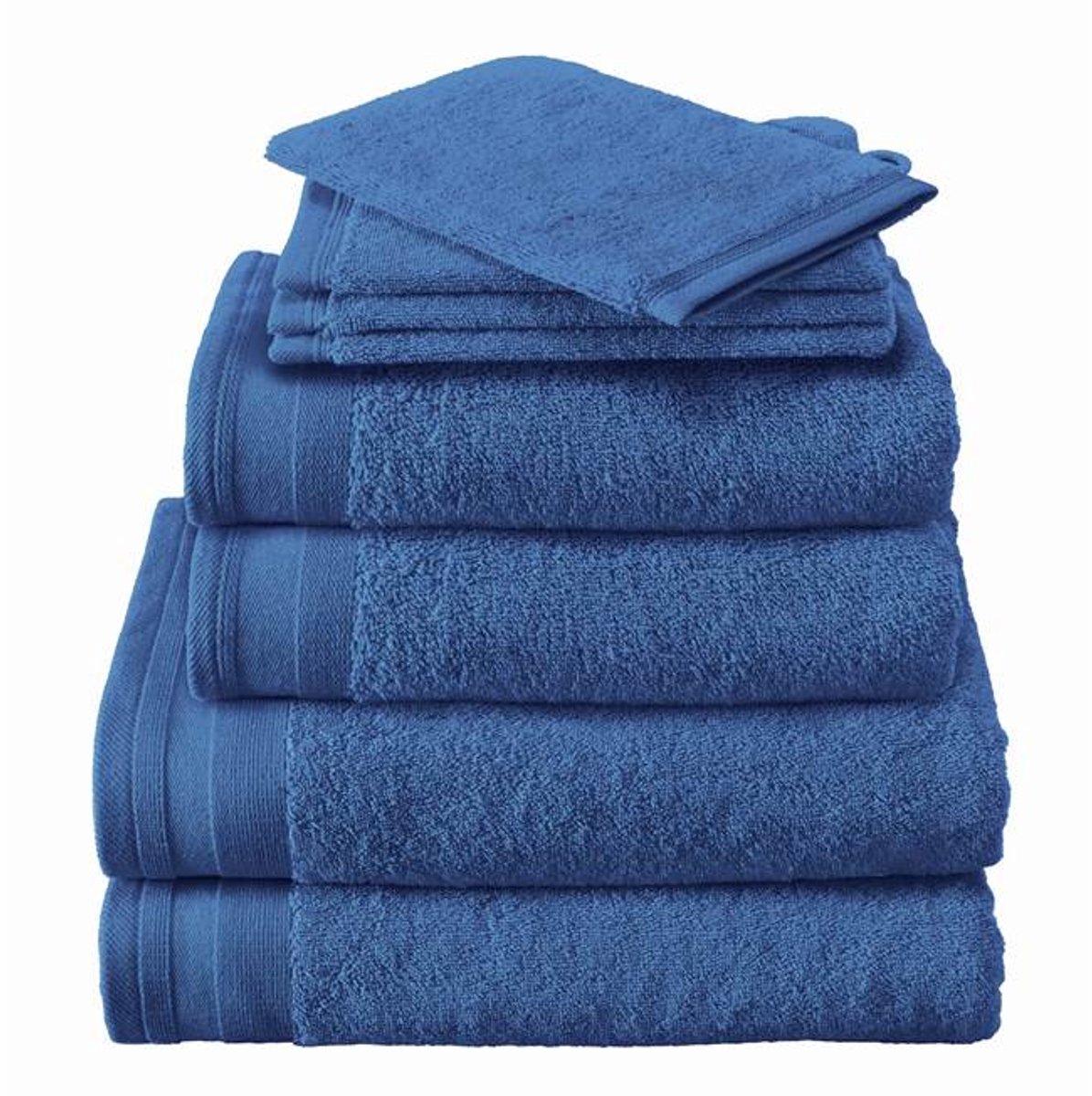 De Witte Lietaer Contessa Gastendoekje - 40x60 cm - Set van 3 - Denim Blue