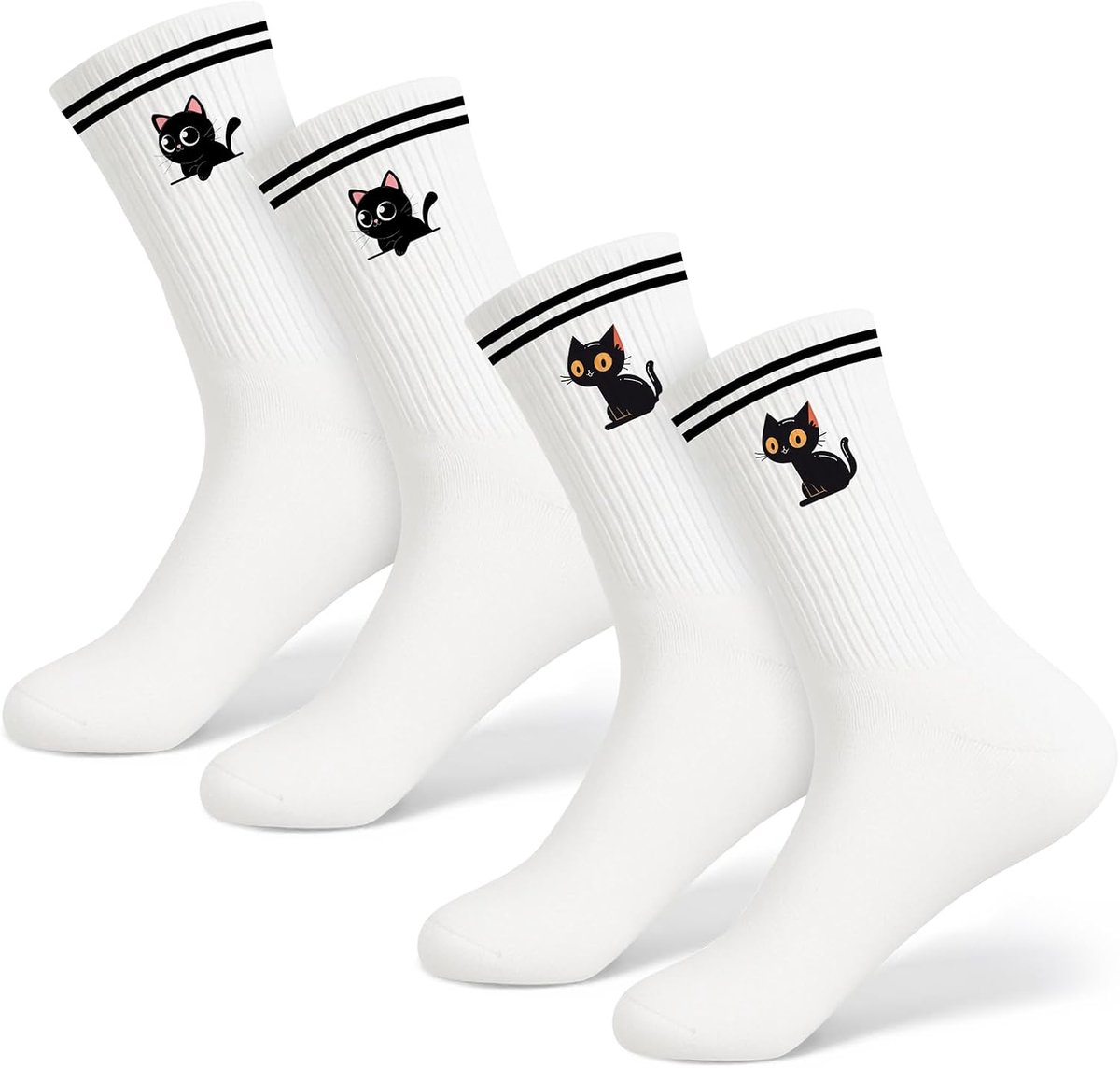 Sokken voor dames 38-44, grappige sokken met motief, geschenk voor kattenliefhebbers, voor vrouwen, cadeaus voor de beste katten sokken
