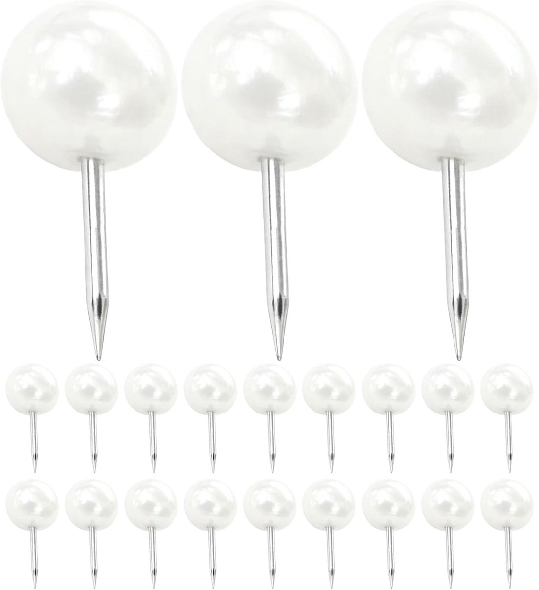 300 Stuks Pearl Push Pins Decoratieve Thumb Tacks met Glanzende Parelafwerking Stevige Memo Board Spelden voor Bulletin Corkboard Foto Kaarten Voor Thuis Kantoorgebruik