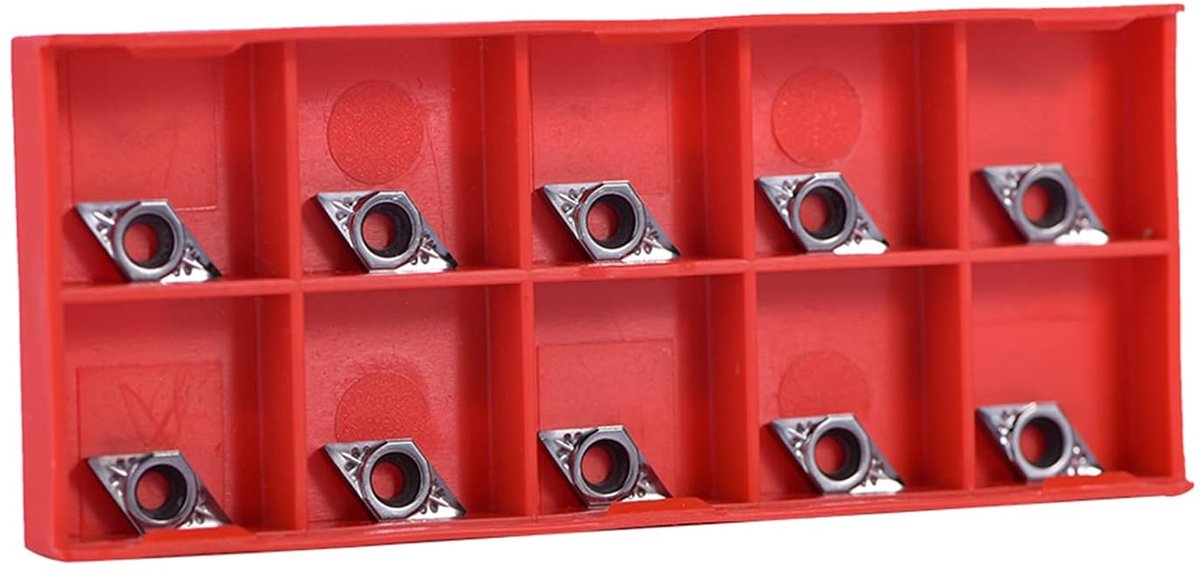10 stks Sliver CNC Carbide Tips Inserts Blade Cutters voor Draaibank Freesmachine DCGT070204-AK
