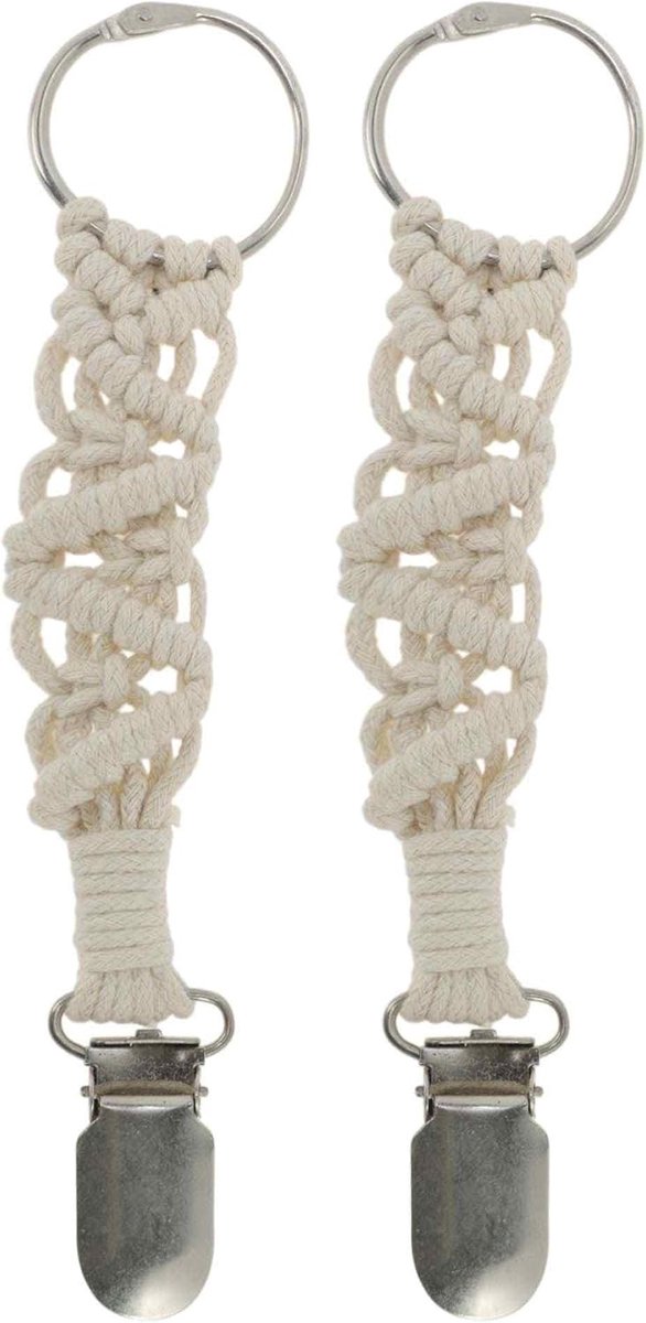 Stoffen hoedhouder, hoedclip voor reizen, accessoires voor tassen, rugzakken, bagage, outdoor, beige, 2 stuks