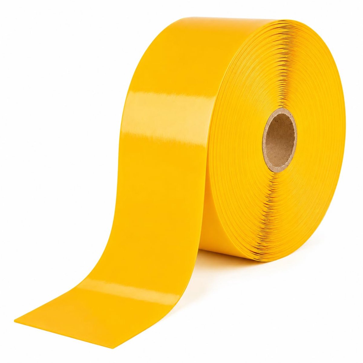 Gevaarstape,1.1 mm Dik,Veiligheid Waarschuwingsband,Vloermarkeertape,Zelfklevende Industriële Waarschuwingstape voor Magazijnen,Fabrieken,Vorkheftrucks en Hoogverkeersvloeren(10cmx30m,Geel)