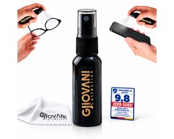 Gjiovani - Brillenreiniger Spray - 30 ml - Microvezeldoek voor Brillen