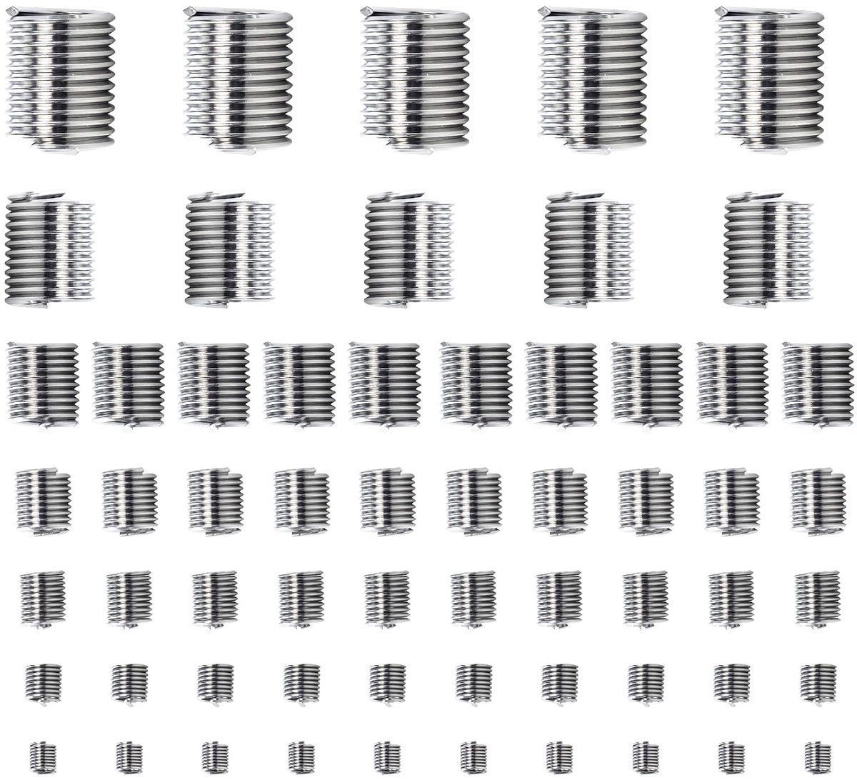 Draadinsserts 60pcs - RVS M3-M12 - Duurzaam en corrosiebestendig - Voor betrouwbare montage - ShopVlot