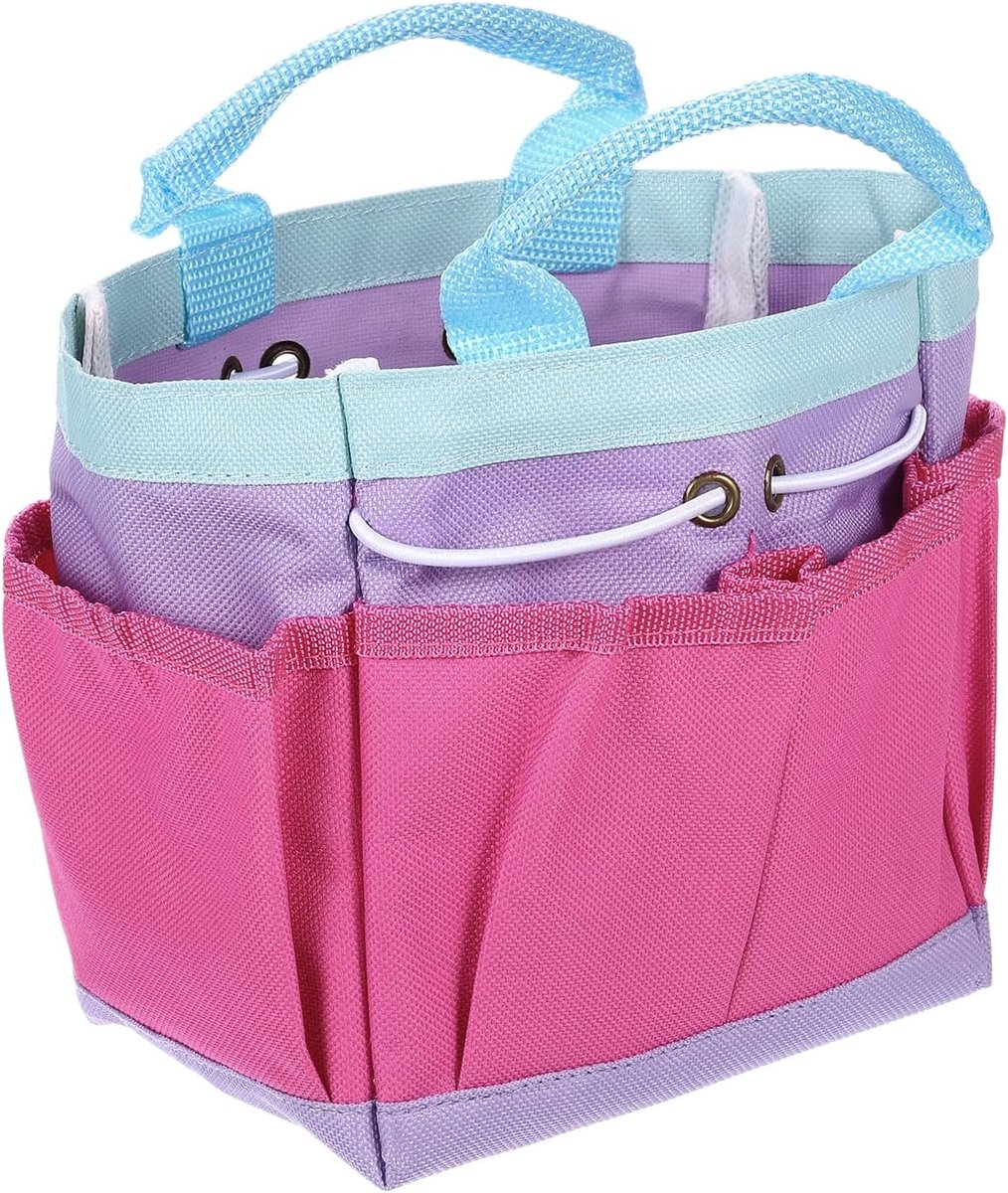 SnelShoppen - Tuin Gereedschap Tas - Grote Oxford Tuin Organizer 24x9x24 cm - Waterdichte en Duurzame Opslag - Paars voor Buiten en Tuinwerk
