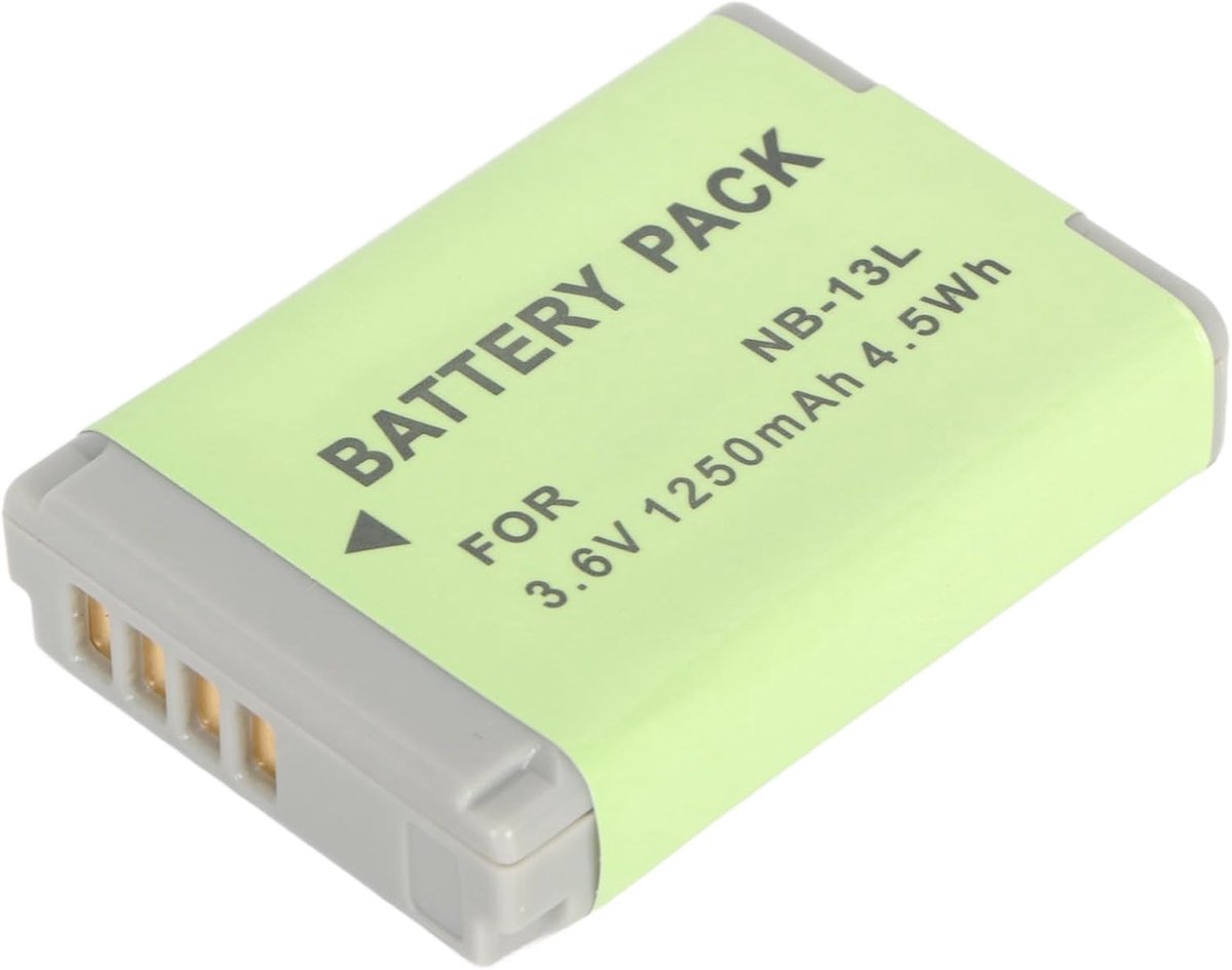 Vervangende Lithium Ion Accu 3.6V 1250mAh - NB-13L voor G7X2 G7X3 G5X G9X SX720HS SX730 - Compact en veilig - ShopVlot